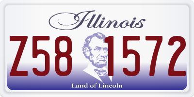 IL license plate Z581572