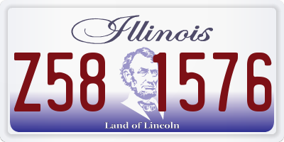 IL license plate Z581576