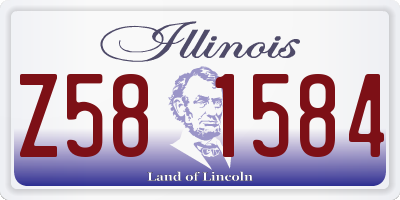 IL license plate Z581584
