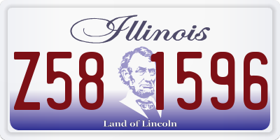 IL license plate Z581596