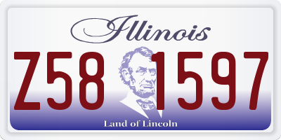 IL license plate Z581597