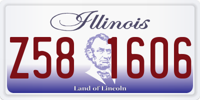 IL license plate Z581606