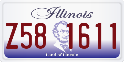 IL license plate Z581611