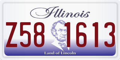 IL license plate Z581613