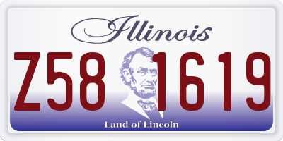 IL license plate Z581619