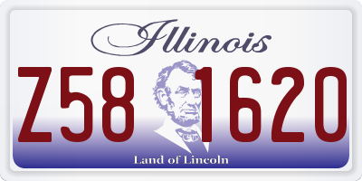 IL license plate Z581620
