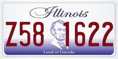 IL license plate Z581622