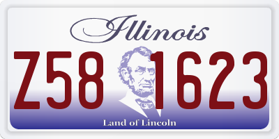 IL license plate Z581623