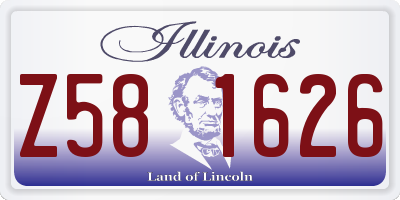 IL license plate Z581626