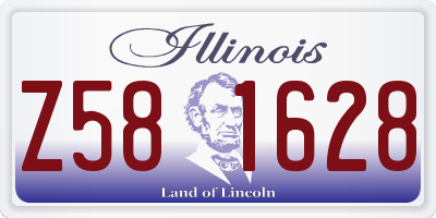 IL license plate Z581628