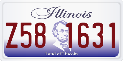 IL license plate Z581631