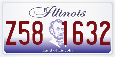 IL license plate Z581632
