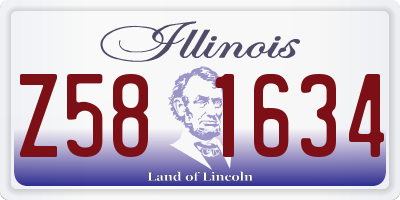 IL license plate Z581634