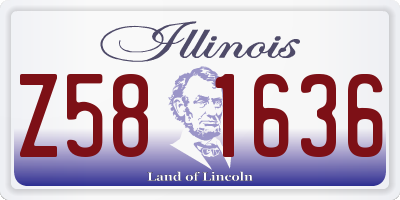 IL license plate Z581636