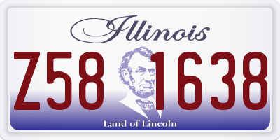 IL license plate Z581638