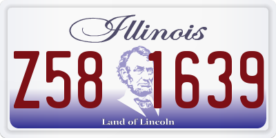 IL license plate Z581639