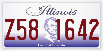 IL license plate Z581642