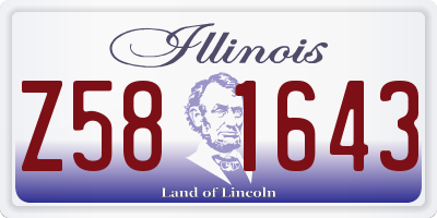 IL license plate Z581643