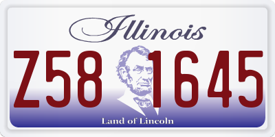 IL license plate Z581645