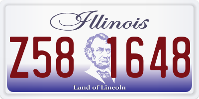 IL license plate Z581648
