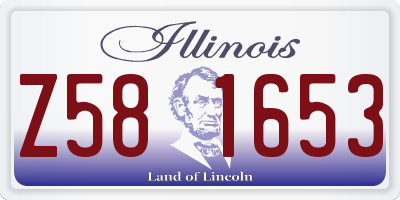 IL license plate Z581653
