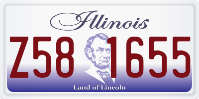 IL license plate Z581655