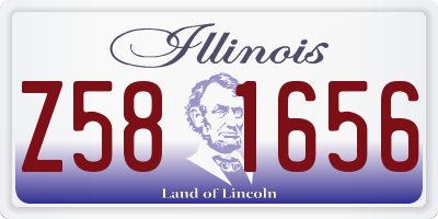 IL license plate Z581656