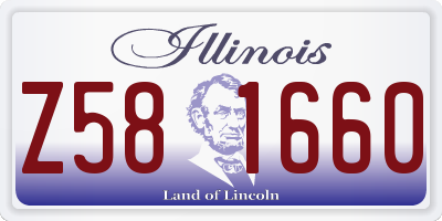 IL license plate Z581660