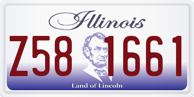 IL license plate Z581661
