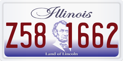 IL license plate Z581662