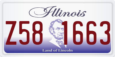 IL license plate Z581663