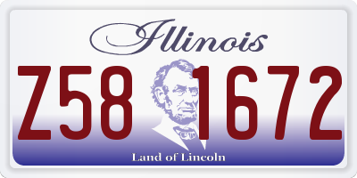 IL license plate Z581672