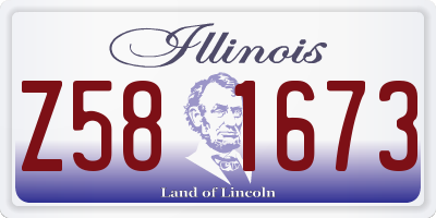 IL license plate Z581673