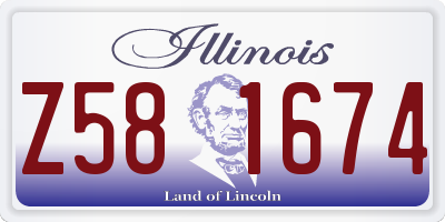 IL license plate Z581674