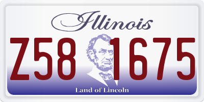 IL license plate Z581675