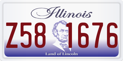 IL license plate Z581676