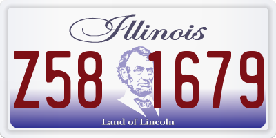 IL license plate Z581679