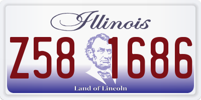 IL license plate Z581686