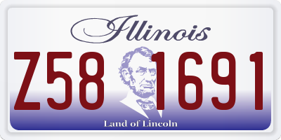 IL license plate Z581691