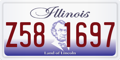 IL license plate Z581697