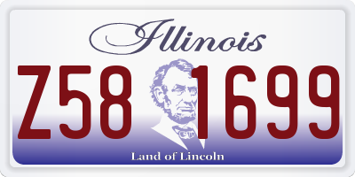 IL license plate Z581699