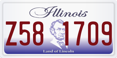 IL license plate Z581709