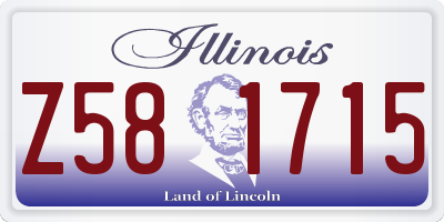 IL license plate Z581715