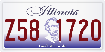 IL license plate Z581720