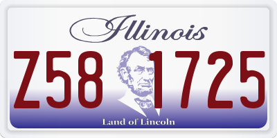 IL license plate Z581725