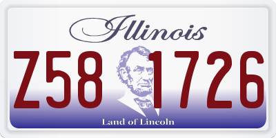 IL license plate Z581726