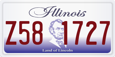 IL license plate Z581727