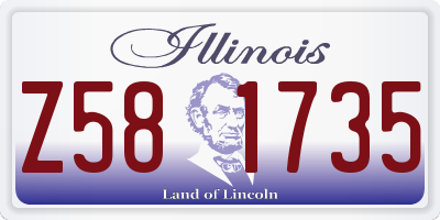 IL license plate Z581735