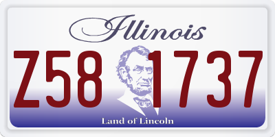 IL license plate Z581737