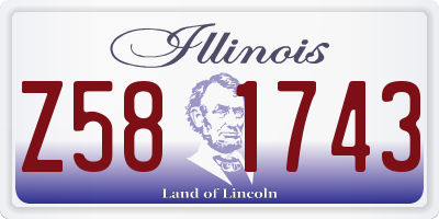 IL license plate Z581743